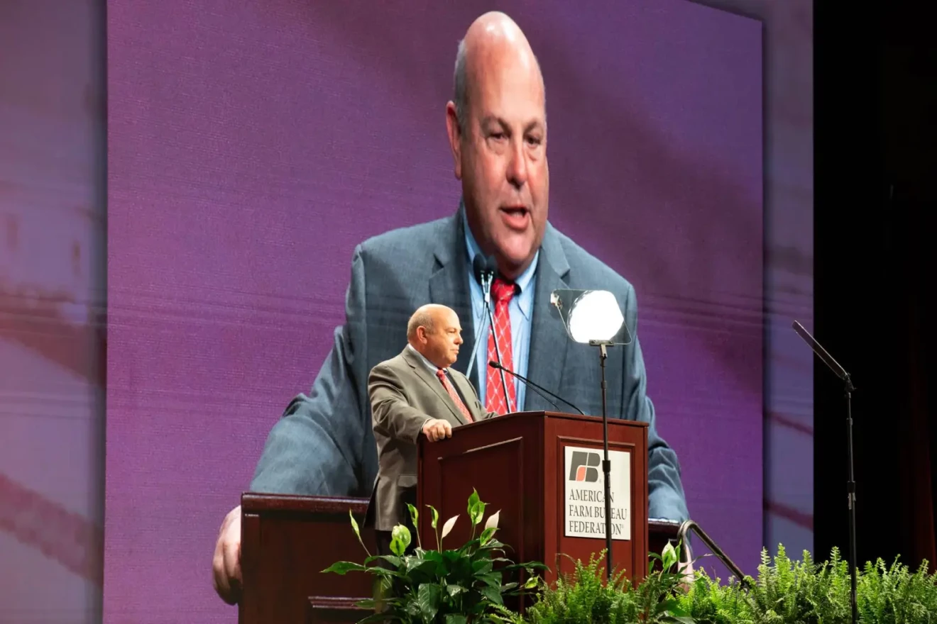 American Farm Bureau Federation president Zippy Duvall spoke at the organization’s 2022 annual convention in Atlanta, Georgia.